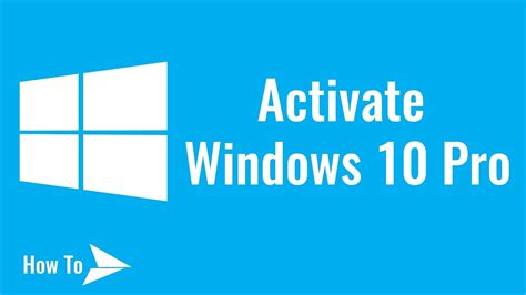 Force activate windows 10 pro